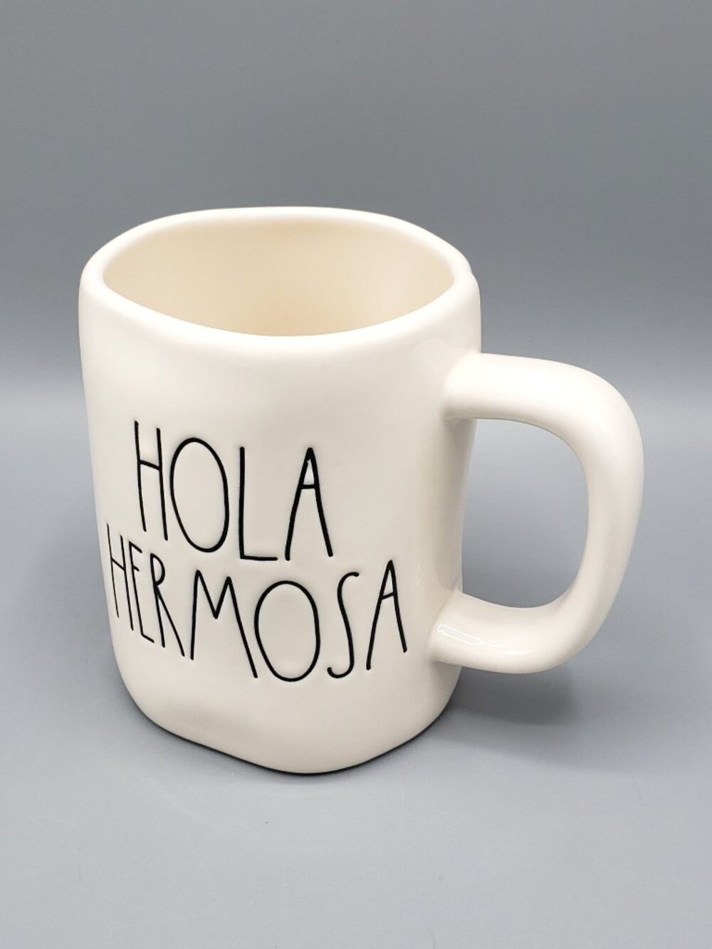 Rae Dunn Hola Hermosa Mug Coffee Cup Artisan Collection by Magenta 287 CLEAN